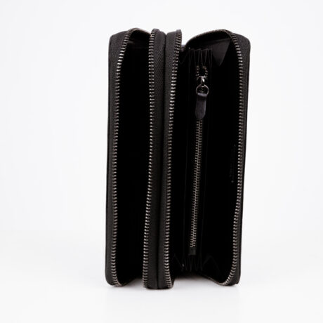 Promo Mitg Long Zipper Plus Wallet Black Inside